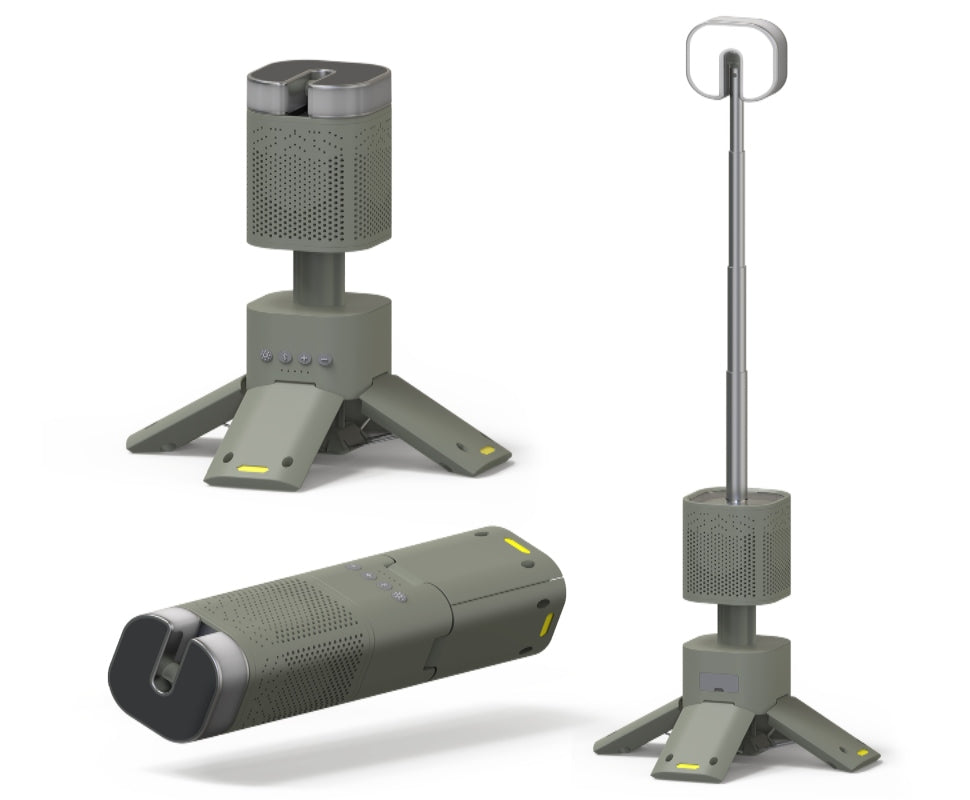 Camping Lantern, 14000mAh Rechargeable Telescopic Camping Lights Built-in Magnetic Stand with Speaker, Portable Waterproof Outdoor LED Flashlight for Emergency, Hiking, Camping, Fishing