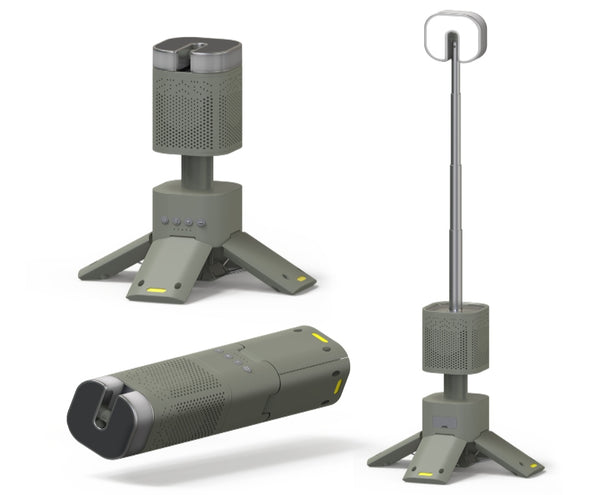 Camping Lantern, 14000mAh Rechargeable Telescopic Camping Lights Built-in Magnetic Stand with Speaker, Portable Waterproof Outdoor LED Flashlight for Emergency, Hiking, Camping, Fishing