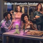 Camping Lantern, 14000mAh Rechargeable Telescopic Camping Lights Built-in Magnetic Stand with Speaker, Portable Waterproof Outdoor LED Flashlight for Emergency, Hiking, Camping, Fishing