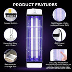 Blue Ocean 40W Mosquito Killer Lamp Fly And Mosquito Zapper And Insect Killer for Bugs and Flying Insects, 3800V UV Dual Tube Light with chain and hook for hanging قاتل البعوض