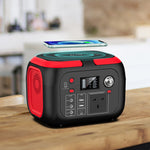 Blue Ocean 296Wh Portable Power Station – 300W Solar Generator with 220V AC Outlet for Camping & Emergency Backup