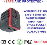 SuperCharge 5-Port Universal Travel Adapter with USB-C