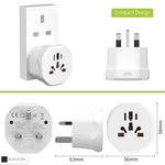 Global Power Adapter with 13A Fuse