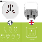 Global Power Adapter with 13A Fuse